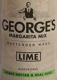 GEORGE'S MARGARITA MIX BARTENDER MADE LIME GLUTEN FREE AGAVE NECTAR & REAL JUICE logo