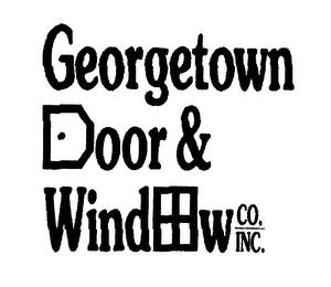 GEORGETOWN DOOR & WINDOW CO. INC. logo