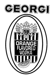 GEORGI O ORANGE FLAVORED VODKA logo