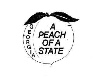 GEORGIA A PEACH OF A STATE logo