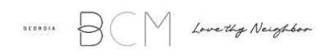 GEORGIA BCM LOVE THY NEIGHBOR logo