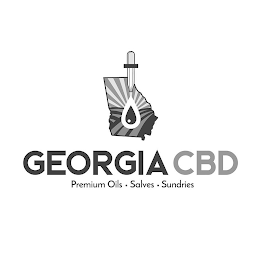 GEORGIA CBD PREMIUM OILS · SALVES · SUNDRIES logo