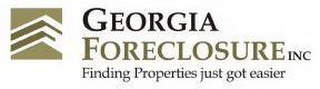 GEORGIA FORECLOSURE INC. FINDING PROPERTIES JUST GOT EASIER logo