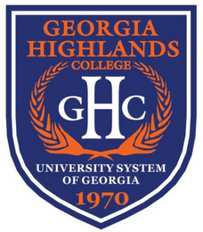 GEORGIA HIGHLANDS COLLEGE GHC UNIVERSITY SYSTEM OF GEORGIA 1970 logo