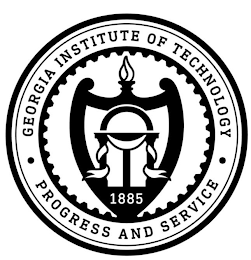 GEORGIA INSTITUTE OF TECHNOLOGY PROGRESS AND SERVICE 1885 logo