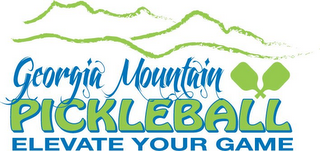 GEORGIA MOUNTAIN PICKLEBALL ELEVATE YOUR GAME logo