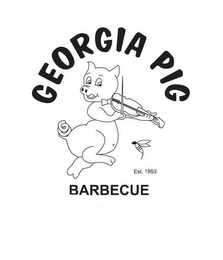 GEORGIA PIG EST. 1953 BARBECUE logo