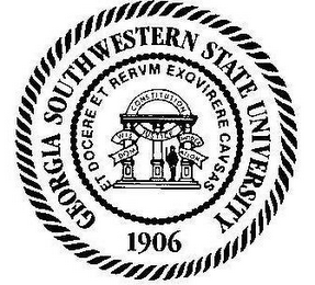 GEORGIA SOUTHWESTERN STATE UNIVERSITY 1906 ET DOCERE ET RERVM EXOVIRERE CAVSAS logo