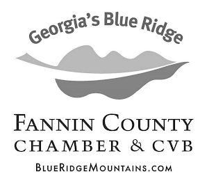 GEORGIA'S BLUE RIDGE FANNIN COUNTY CHAMBER & CVB BLUERIDGEMOUNTAINS.COM logo