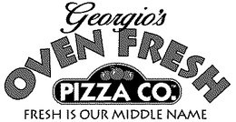GEORGIO'S OVEN FRESH PIZZA COMPANY - FRESH IS OUR MIDDLE NAME logo