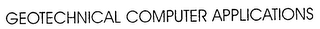 GEOTECHNICAL COMPUTER APPLICATIONS logo