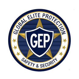 GEP GLOBAL ELITE PROTECTION SAFETY & SECURITY logo
