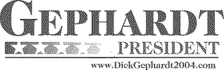 GEPHARDT PRESIDENT WWW.DICKGEPHARDT.COM logo
