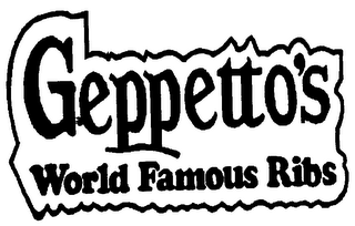 GEPPETTO'S WORLD FAMOUS RIBS logo