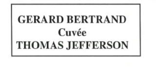 GERARD BERTRAND CUVEE THOMAS JEFFERSON logo