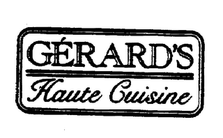 GERARD'S HAUTE CUISINE logo