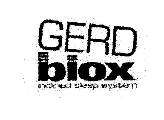GERD BLOX INCLINED SLEEP SYSTEM logo