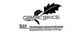 GERIATRIC SERVICES M NORTHWESTERN MEMORIAL HOSPITAL EXCEPTIONAL CARE IN THE HEART OF CHICAGO logo