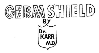 GERM SHIELD BY DR. KARR M.D. logo