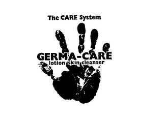 GERMA-CARE THE CARE SYSTEM LOTION SKIN CLEANSER logo