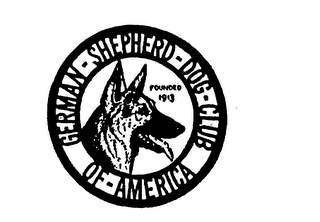 GERMAN - SHEPHERD - DOG - CLUB OF - AMERICA FOUNDED 1913 logo