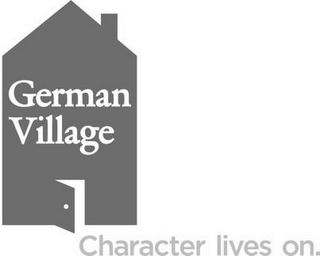 GERMAN VILLAGE CHARACTER LIVES ON. logo