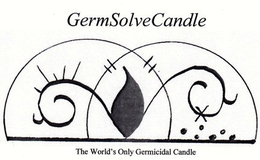 GERMSOLVECANDLE THE WORLD'S ONLY GERMICIDAL CANDLE logo