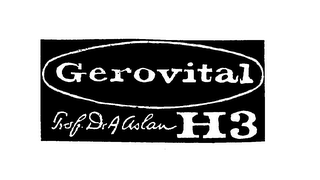 GEROVITAL H3 PROF. DR. A ASLAN logo