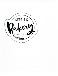 GERRIT'S BAKERY SINCE 1977 logo