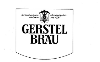 GERSTEL BRAU GEBRAUT NACH DEM DEUTSCHEN REINHEITSGEBOT VON 1516 logo
