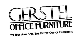 GERSTEL OFFICE FURNITURE WE BUY AND SELLTHE FINEST OFFICE FURNITURE logo