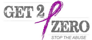 GET 2 ZERO STOP THE ABUSE logo