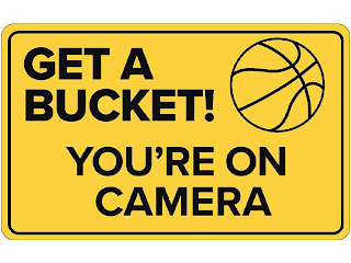 GET A BUCKET! YOU'RE ON CAMERA logo