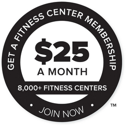 GET A FITNESS CENTER MEMBERSHIP $25 A MONTH 8,000+ FITNESS CENTERS JOIN NOW logo