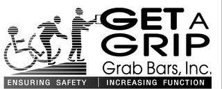 GET A GRIP GRAB BARS INC. ENSURING SAFETY INCREASING FUNCTION logo