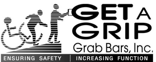 GET A GRIP GRAB BARS, INC. ENSURING SAFETY INCREASING FUNCTION logo