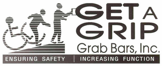 GET A GRIP GRAB BARS, INC. ENSURING SAFETY INCREASING FUNCTION logo