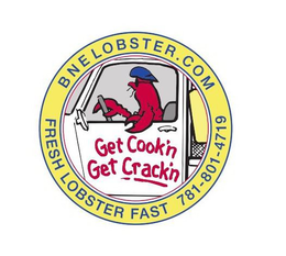 GET COOK'N GET CRACK'N BNELOBSTER.COM FRESH LOBSTER FAST 781-801-4719 logo