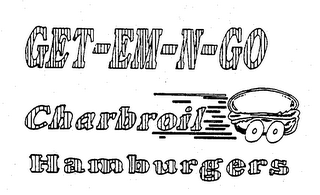 GET-EM-N-GO CHARBROIL HAMBURGERS logo