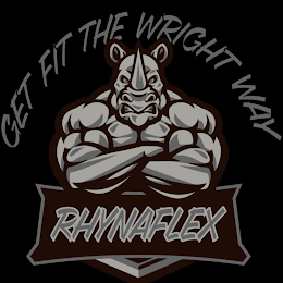 GET FIT THE WRIGHT WAY RHYNAFLEX logo