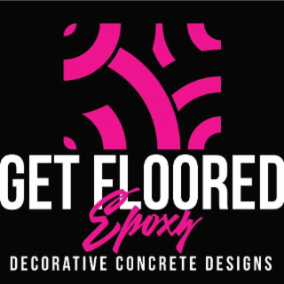 GET FLOORED EPOXY DECORATIVE CONCRETE DESIGNS logo