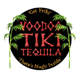 'GET FRIKI' VOODOO TIKI TEQUILA 'THERE'S MAGIC INSIDE' logo