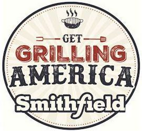 GET GRILLING AMERICA SMITHFIELD logo