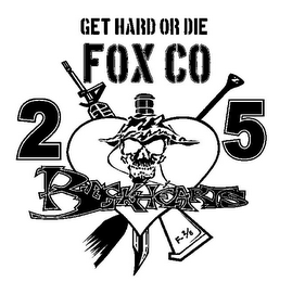 GET HARD OR DIE FOX CO 2 5 BLACKHEARTS F-2/5 logo