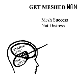 GET MESHED MAN MESH SUCCESS NOT DISTRESS REASON/LOGIC BASIC NEEDS logo