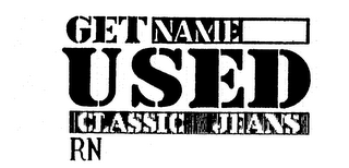 GET NAME USED CLASSIC JEANS RN logo