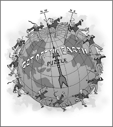 GET OFF THE EARTH PUZZLE N W N E logo