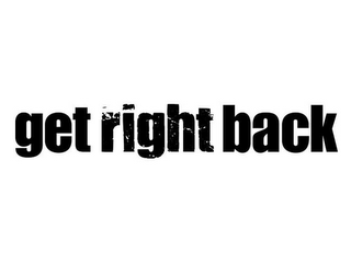 GET RIGHT BACK logo
