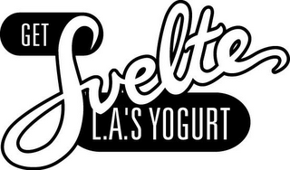GET SVELTE L.A.'S YOGURT logo