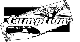 GET THE GUMPTION! GUMPTION ENERGY DRINK logo